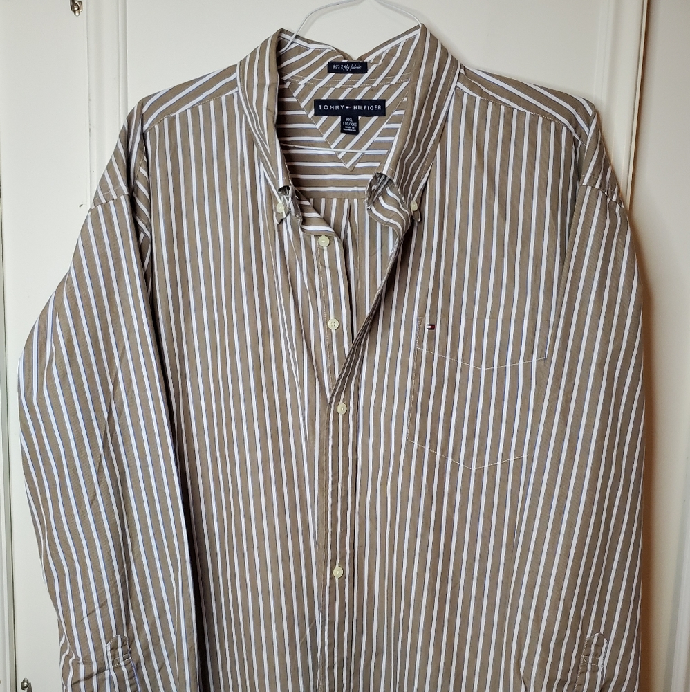 Tommy Hilfiger 80's 2 ply fabric Striped shirt